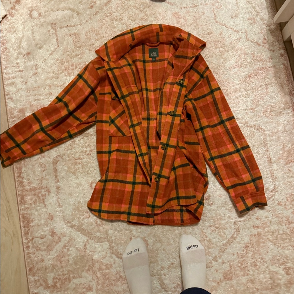 Orange Plaid Jacket